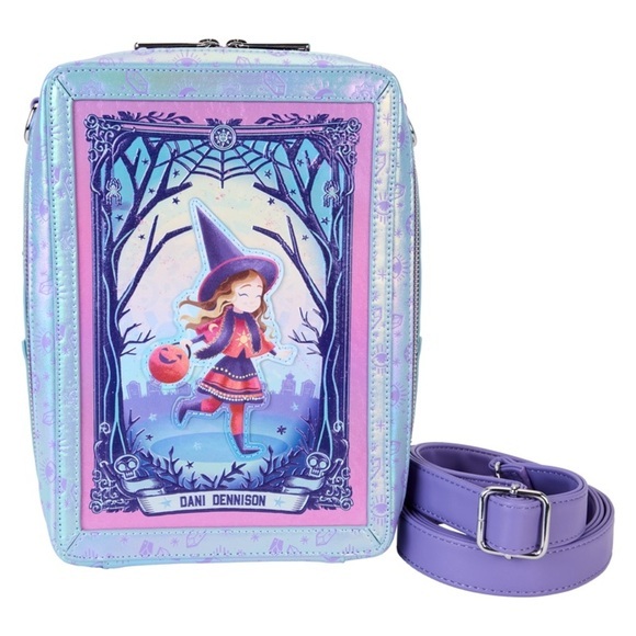 Disney Hocus Pocus Iridescent Tarot Crossbody Bag by Loungefly Iridescent Design - Picture 1 of 9
